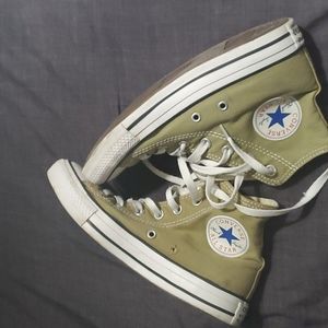 Olive green converse